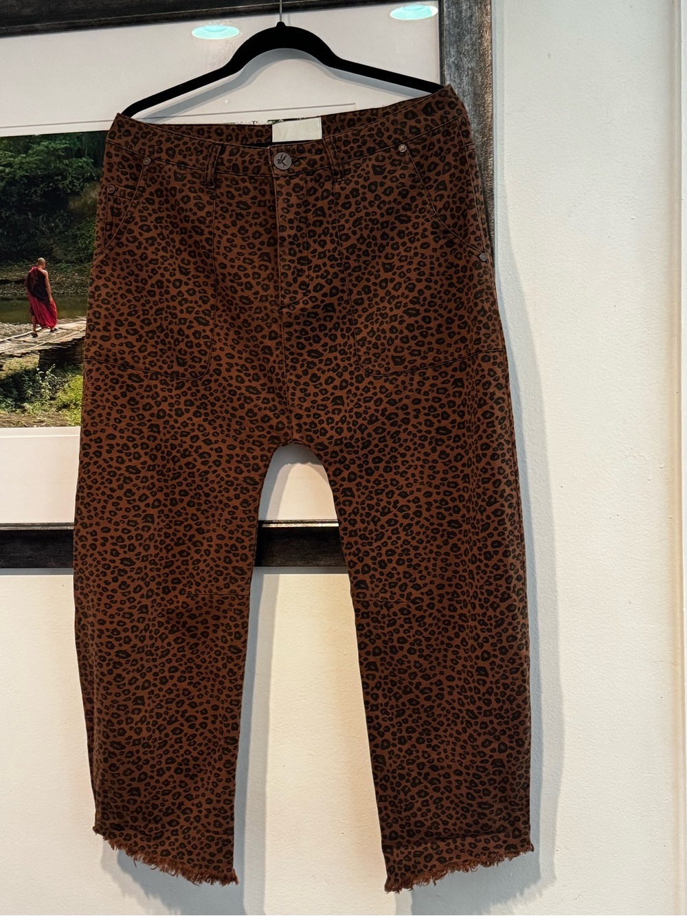 Free People One Teaspoon Cheetah Sinner barrel jeans - Tobacco - Picture 4 of 9